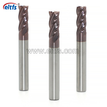 Solid Carbide 1mm 4 Flute Square Flat End Mill for Steel